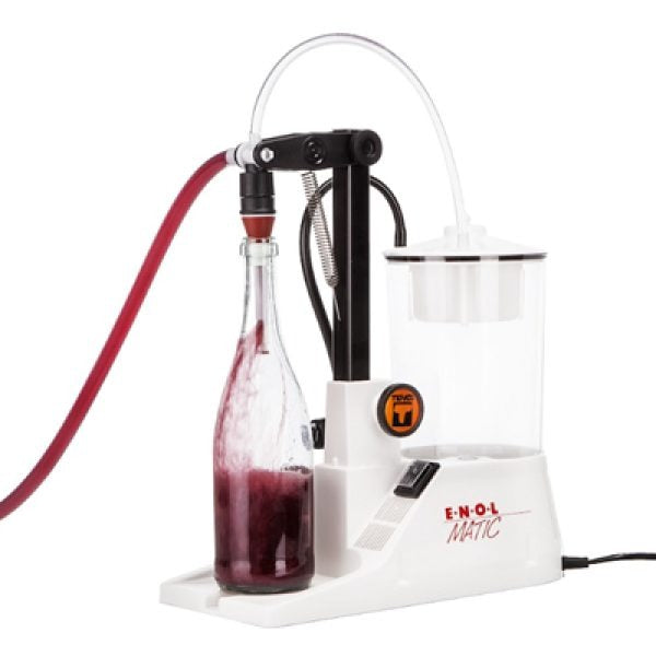 Tenco Enolmatic Vino Inox - Imbottigliatrice riempitrice per vino con beccuccio in acciaio inox (nuovo)