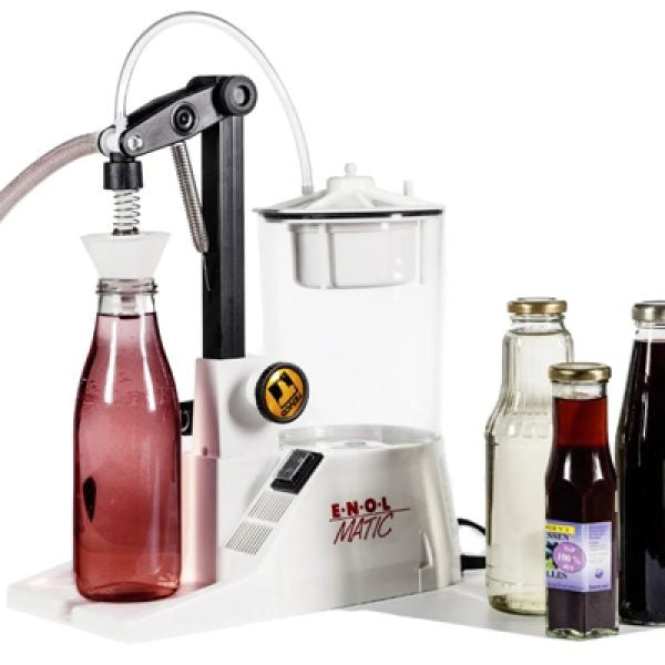 Tenco Enolmatic Vino Inox - Imbottigliatrice riempitrice per vino con beccuccio in acciaio inox (nuovo)
