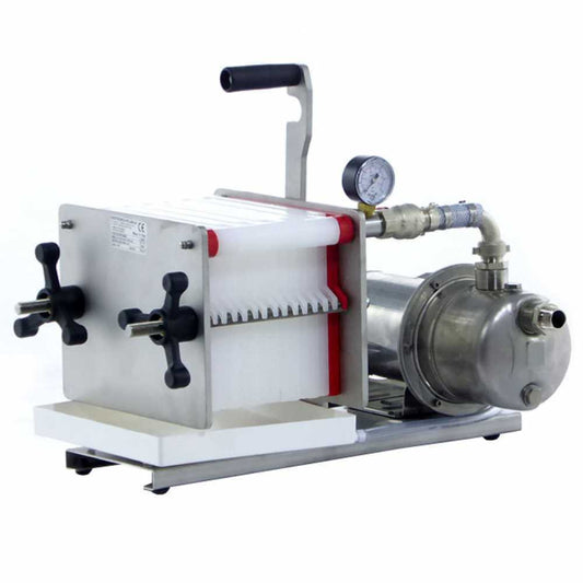 Enotecnica Pillan AF14 - Filtro per vino a cartoni e piastre 20x20 - pompa acciaio INOX (nuovo)