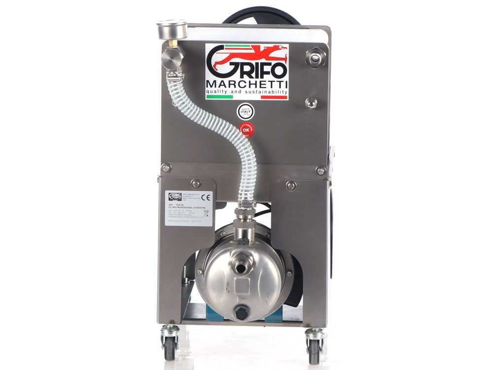 Grifo Professional Inox 10 - Filtro a cartoni per vino carrellato - Pompa in INOX (nuovo)