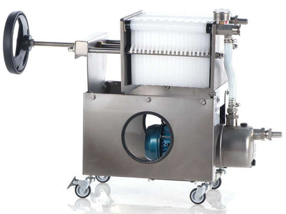 Grifo Professional Inox 10 - Filtro a cartoni per vino carrellato - Pompa in INOX (nuovo)