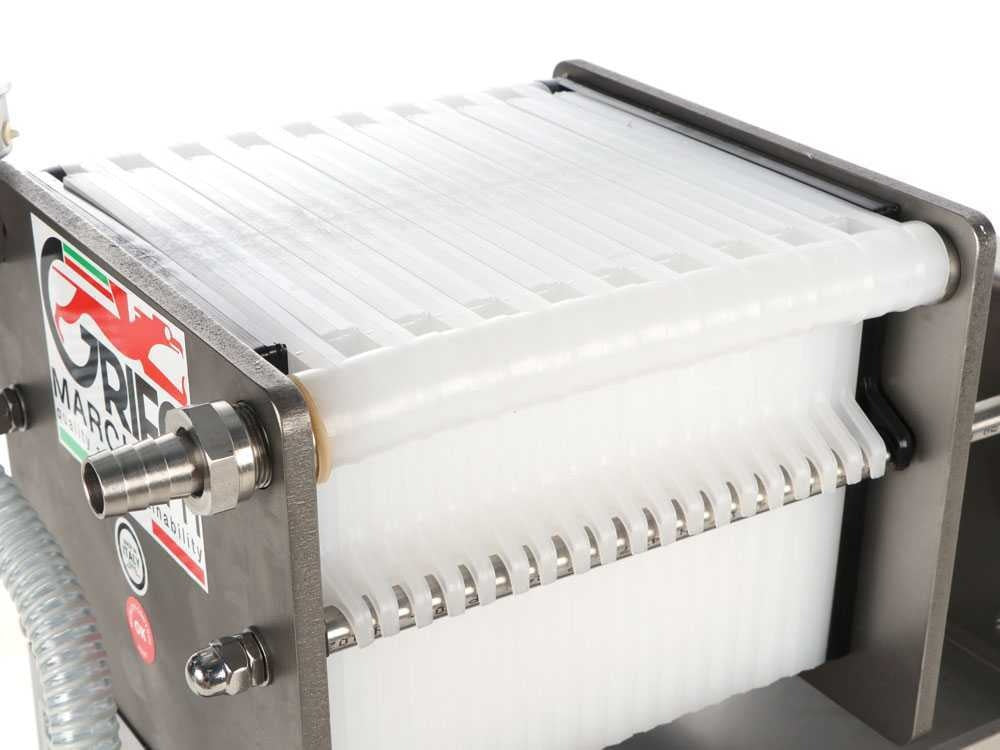 Grifo Professional Inox 10 - Filtro a cartoni per vino carrellato - Pompa in INOX (nuovo)