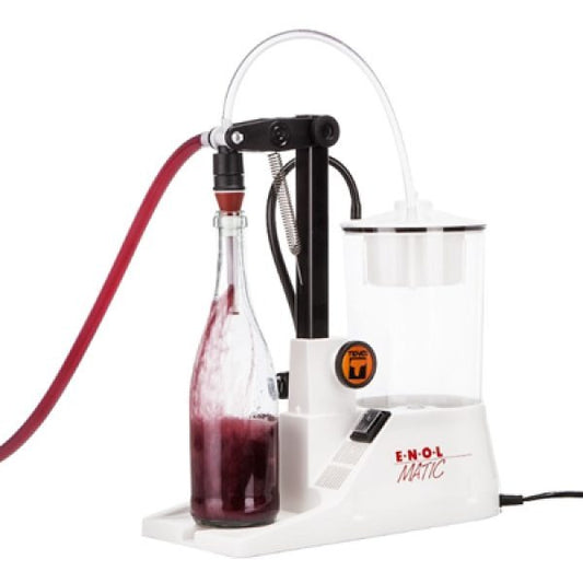 Tenco Enolmatic Vino Inox - Imbottigliatrice riempitrice per vino con beccuccio in acciaio inox (nuovo)